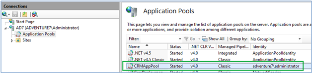 RsProcessing error in crm