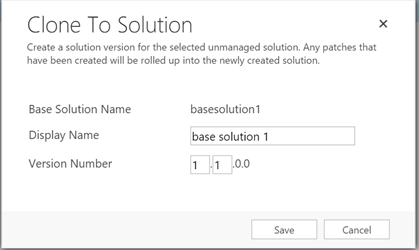 Solution patching in crm 2016
