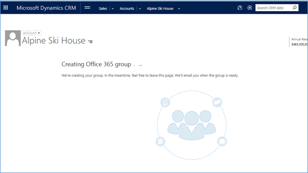 create Office 365 Groups in Dynamics CRM 