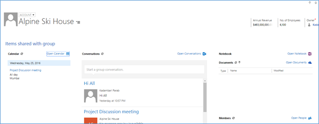 Office 365 Groups in Dynamics CRM Online