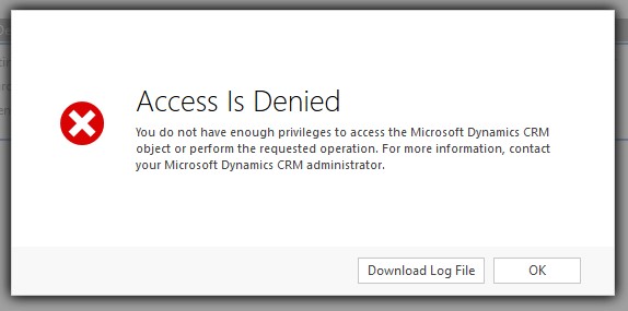 Access is denied error