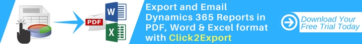 Export and Email Dynamics 365 Reports in PDF, Word & Excel format with Click2Export