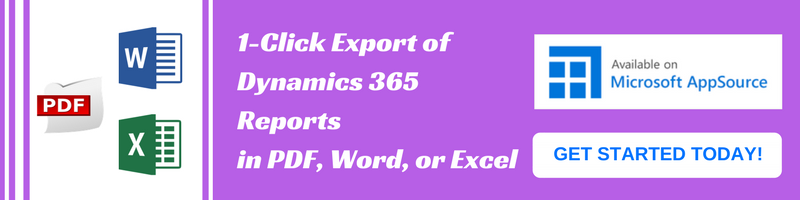 Export Dynamics CRM Reports