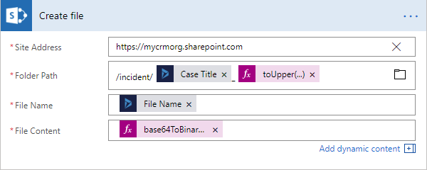 Recurring Microsoft Flow for moving Email Attachment from Dynamics 365 to SharePoint
