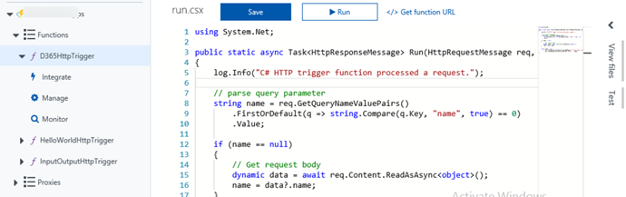 Integrating Dynamics 365 with Azure Functions