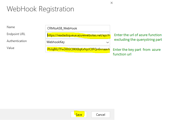 Passing data from Dynamics 365 to Azure Service Bus Queue using Plugins Workflows