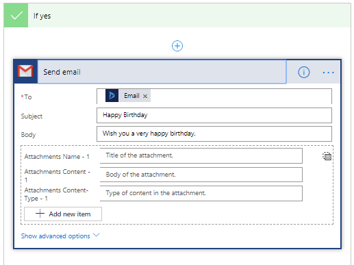Automatically Send Greeting Email on Birthdays using Microsoft Flow