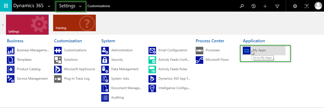manage security roles for Apps in Dynamics 365