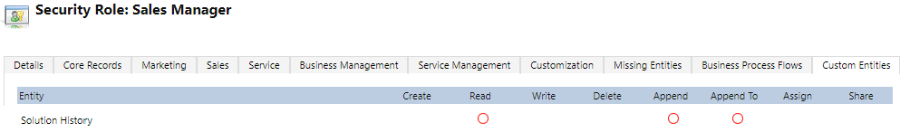 Solutions History Entity in Dynamics 365 CRM