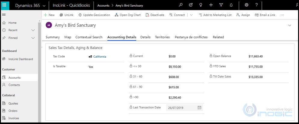 Get Accounting and Sales Data on the same page 
