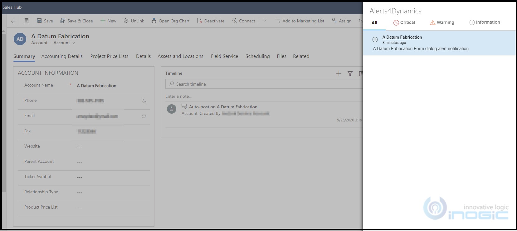 Create Alerts & Notifications in Dynamics 365 CRM for task, event or occasion
