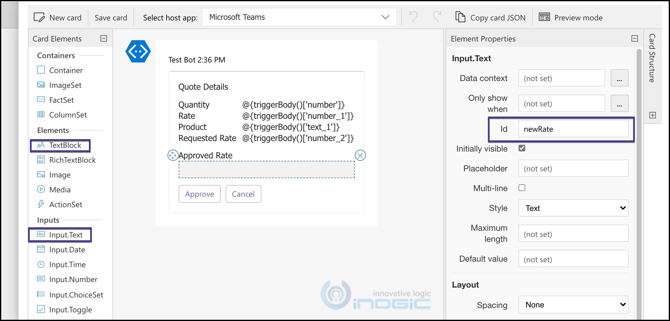Actionable messages in MicrosoftTeams with Adaptive Cards