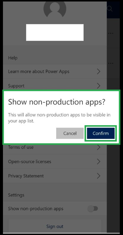 Show Non-Production apps within Field Service (Dynamics 365) mobile app