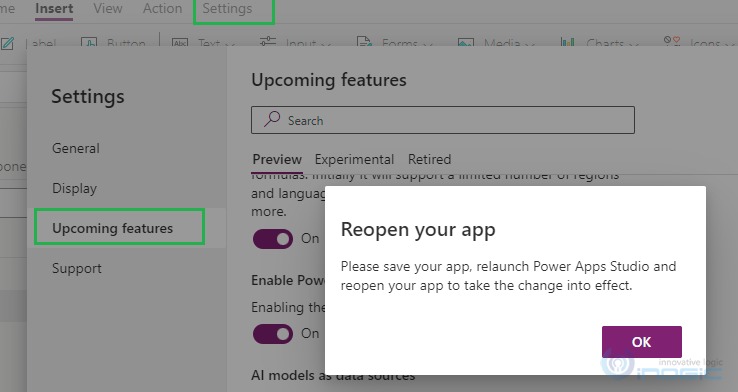 Power automate pane in Canvas App