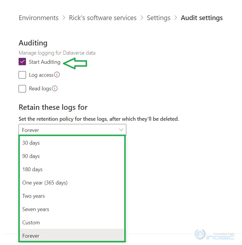 Enhanced auditing-retention policy and delete logs options in Dynamics 365 CRM