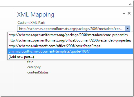 xml mapping