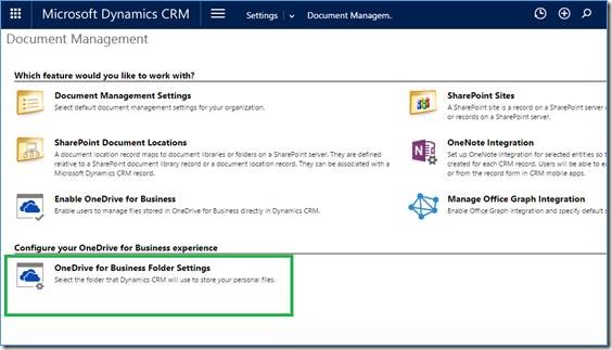 onedrive for business folder settings