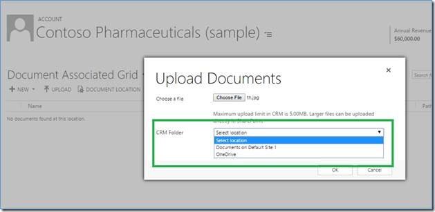 upload documents in onedrive