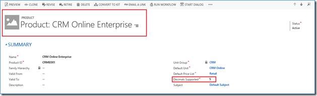 Product in Destination CRM