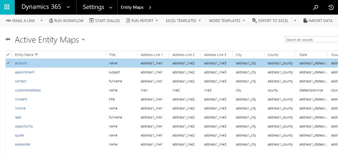 Defining colors for category - Map Dynamics CRM