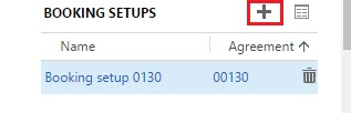 create a Booking Setup record associated with this Agreement