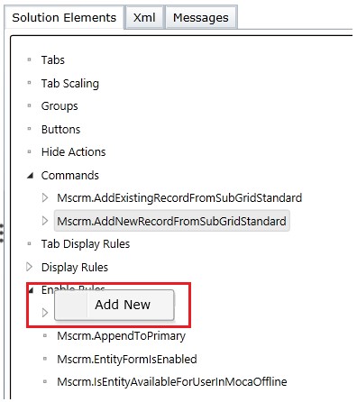 Quick Tip: Hide Add button on a sub grid by applying custom java script rule