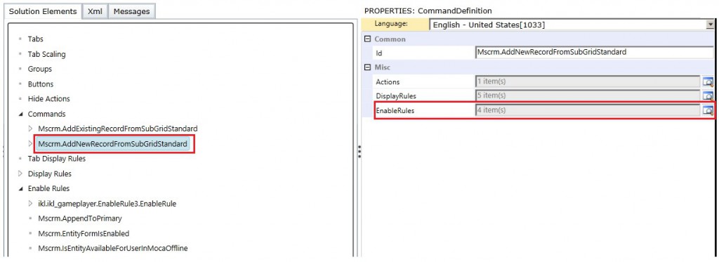 Quick Tip Hide Add button on a sub grid by applying custom java script rule