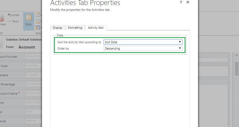 Sort Activities by Custom Date fields on the SocialActivity Pane-Dynamics CRM