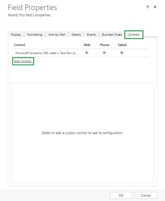 Controls in Dynamics 365 for Mobile App - Website Preview