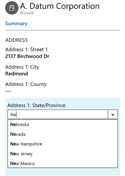 Auto Complete Control in Dynamics 365