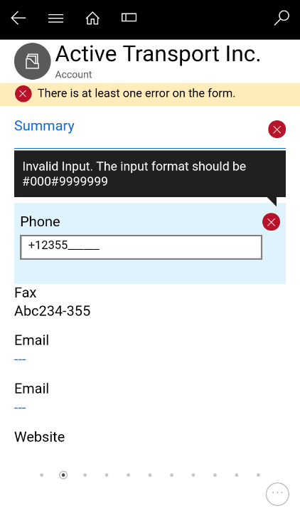 Input Mask Controls in Dynamics 365