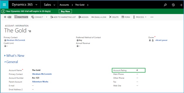 Star Rating Controls in Dynamics 365 for Mobile App