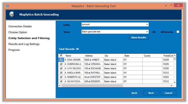 Geo Map tool Dynamics CRM