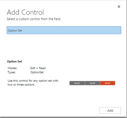 Controls in Dynamics 365 for Mobile App