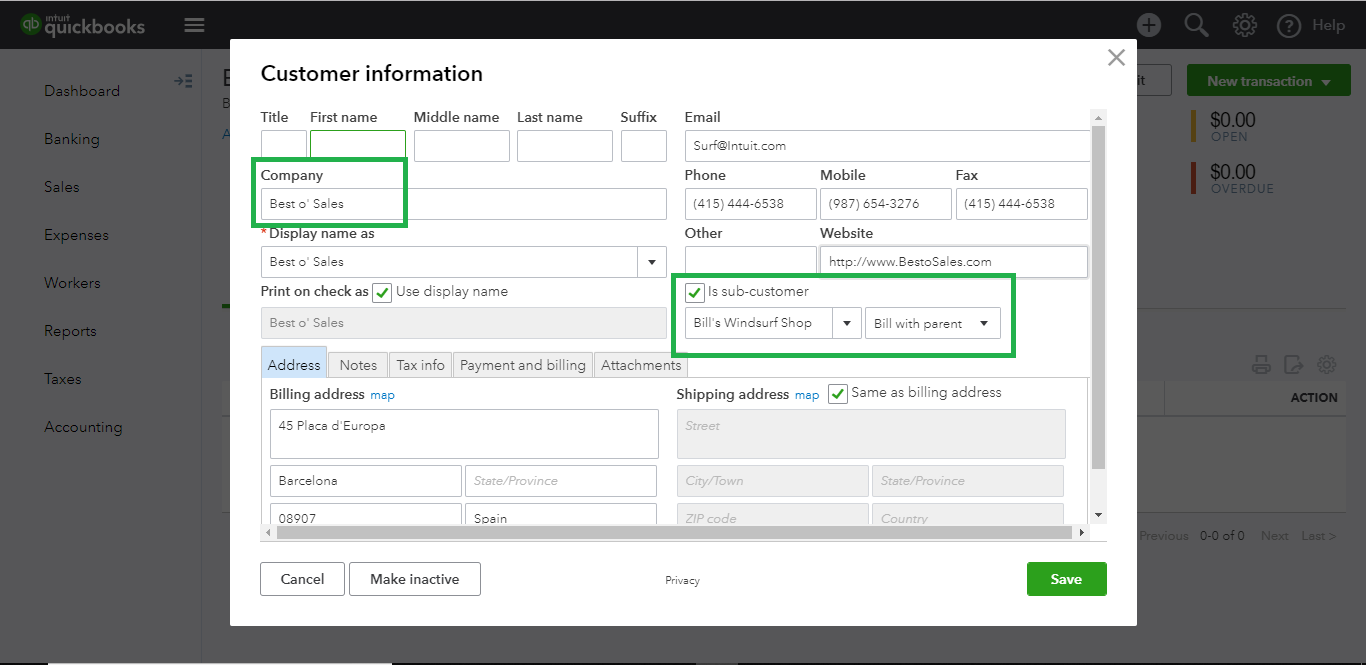 Sync Data from Microsoft Dynamics 365 to Intuit QuickBooks