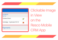 Clickable Image in View on the Resco Mobile CRM App