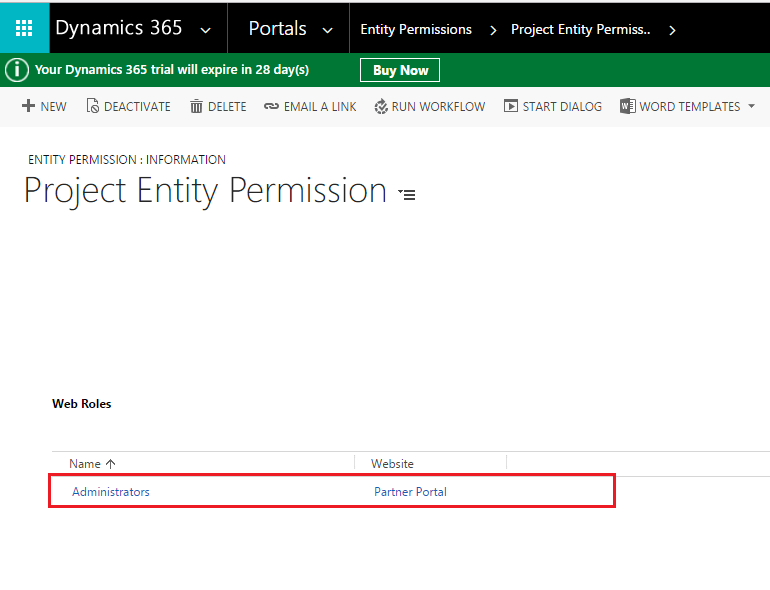 Configure Delete Record on Entity List 