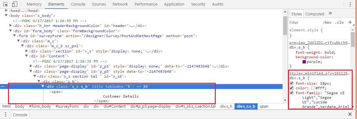 Apply Custom CSS to VOC Survey in Dynamics 365