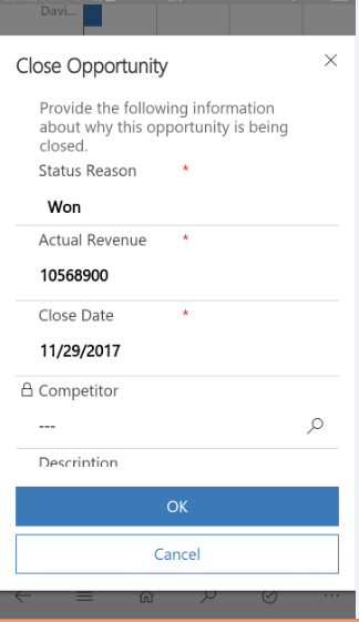 New Actions buttons on Dashboard Records in Dynamics 365 v9.0 Mobile & Tablet App