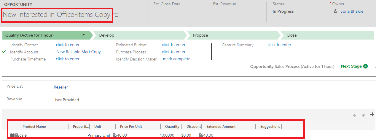 Dynamics CRM Clone Record