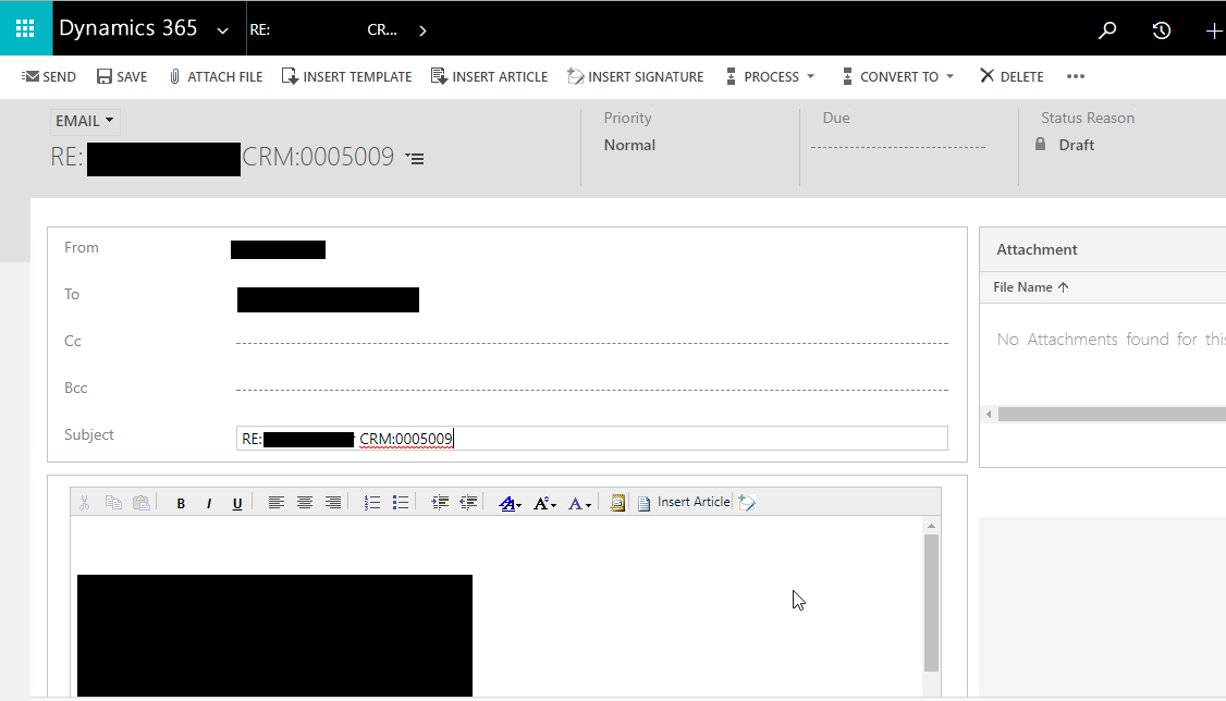 Track Parent Email using Parent Activity ID Field on Email Entity in Dynamics 365
