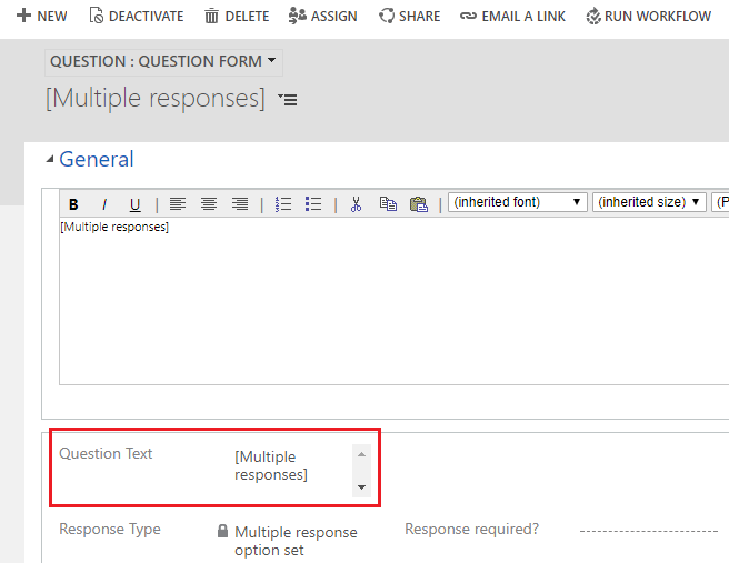 Hide the Question Text of checkbox for Voice of Customer in Dynamics 365