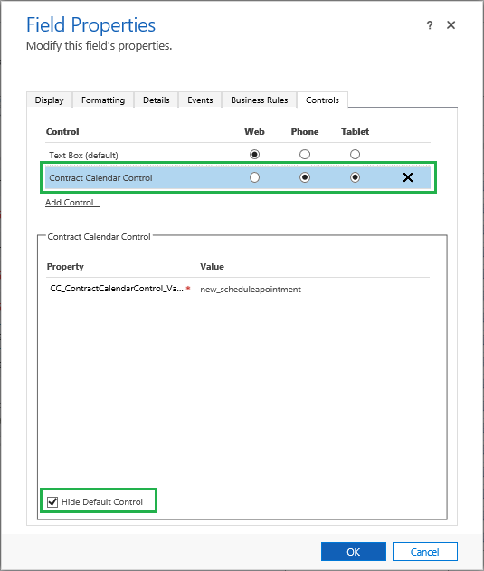 Controls in Dynamics 365 v9.0 for Mobile App