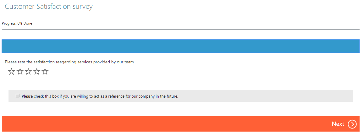 Hide the Question Text of checkbox for Voice of Customer in Dynamics 365