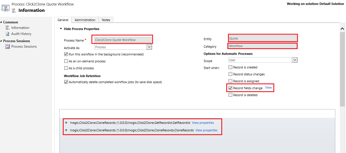 Copy quote Dynamics CRM