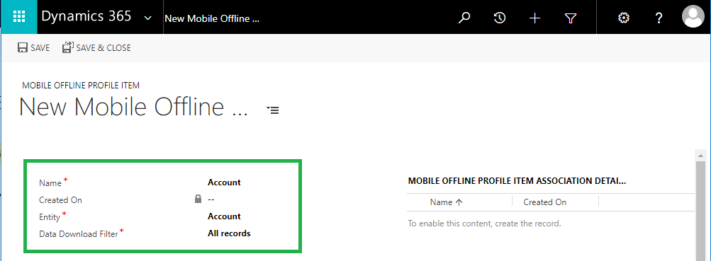 Enable Editing of Fields for Mobile Offline Usage in Dynamics 365