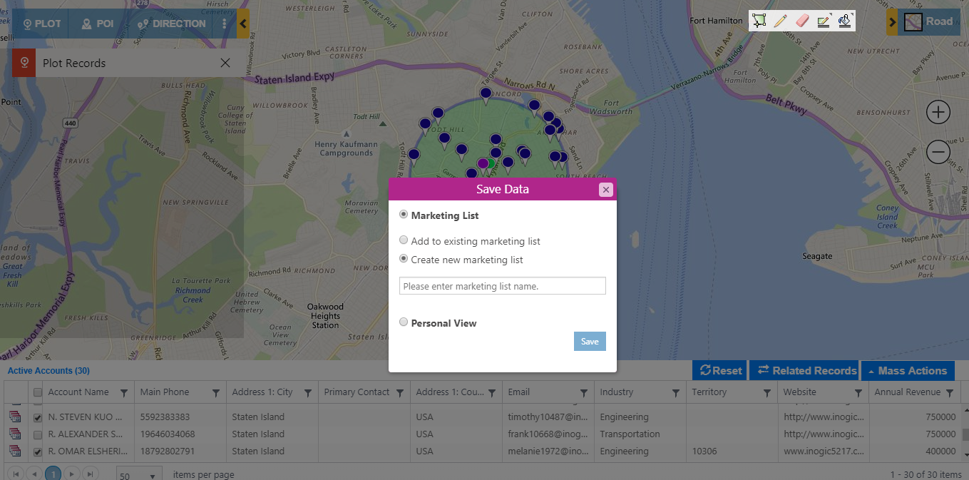 Dynamics 365 CRM Maps