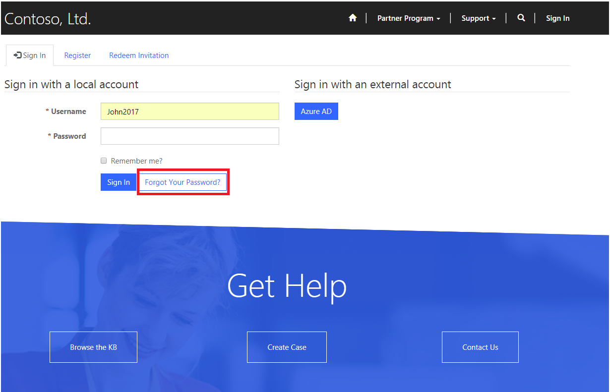 Working with Microsoft Dynamics 365 Portal Password Reset