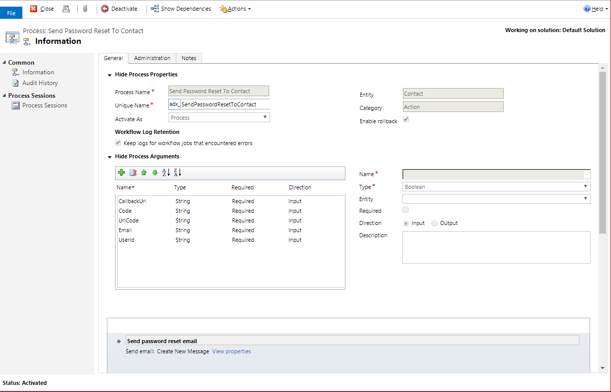 Working with Microsoft Dynamics 365 Portal Password Reset