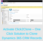 Clone Dynamics CRM Records